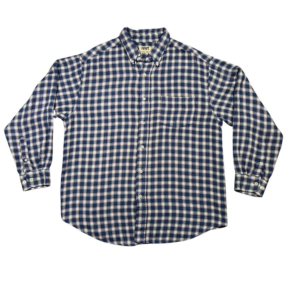 Vintage Flannel Shirt Mens Large Long Sleeve Button Down Northwest Territory